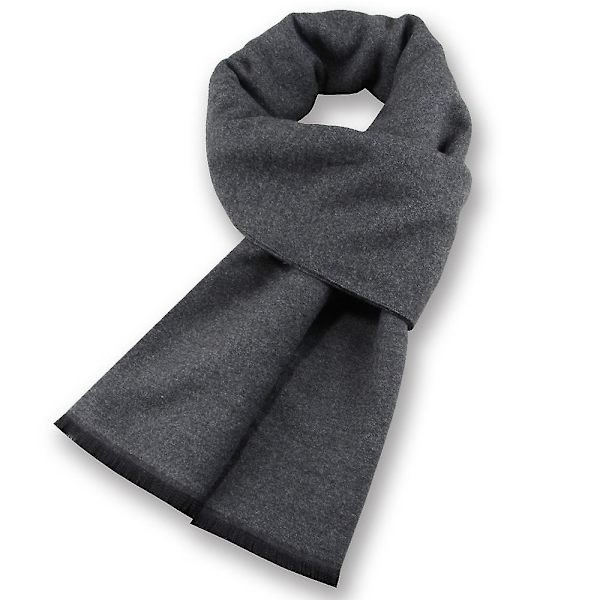 Enfärgad scarf för män Varm vinter tjock scarf Red