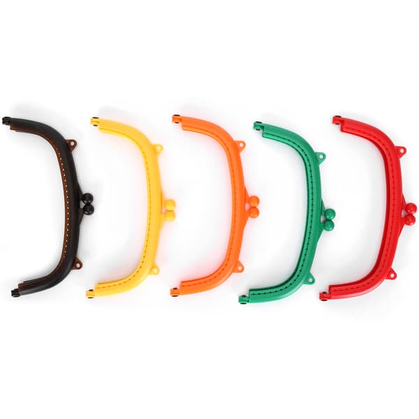 5 st Halvcirkel Väskram 16cm Böjd Plast DIY Väskaccessoarer Godisfärger