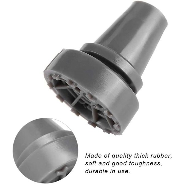 Pieces Cane Tip - 2,2cm - Svängbar - Halkfri - Gummi - Tillbehör för käppar och kryckor