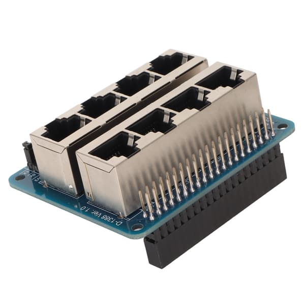 Raspberry Pi GPIO Breakout Board 8 RJ45 Porte 40 Pin Strøm 1A 1B 2B 3B 3A 4B