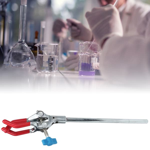 Laboratorieklemme for kondensator og begerforlengelse