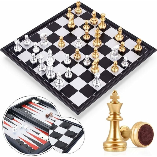 Large - Magnetic Chess Yusheng Magnetic Chess Børn Begyndere Velegnet til børn og voksne,