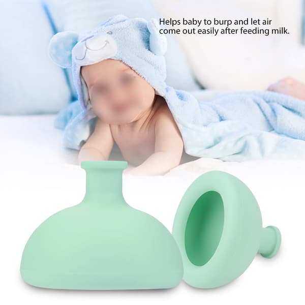 Silikon Baby Rapkopp Spedbarn Fordøyelseshjelp Grønn
