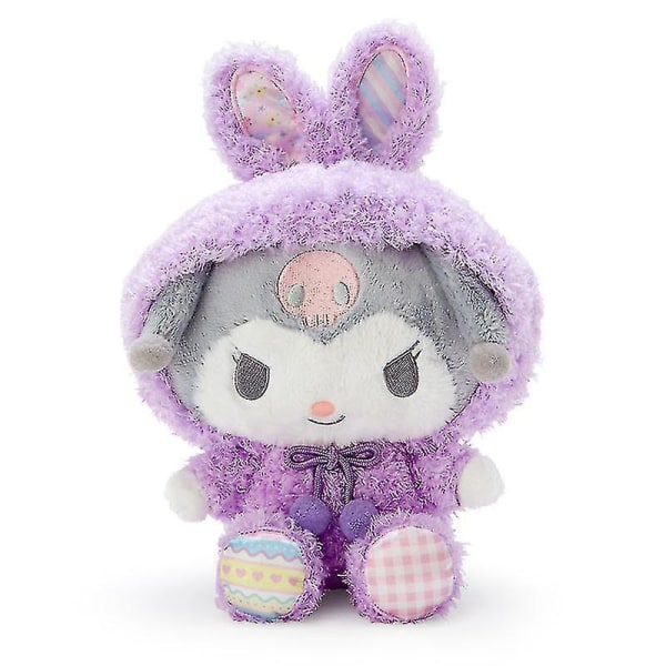 Kawaii Kt Cat Sanrioed Plysch Plysch Doll Hänge Nyckelring Anime Tecknad Mjuk fylld Skolväska Hänge Plysch Prydnad Påsk Leksak Presenter Ns2 Purple 15CM