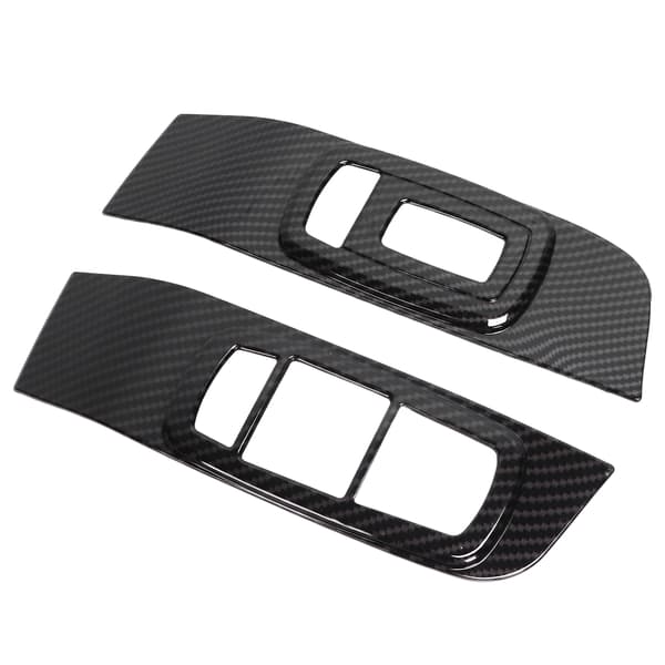 2 stk. Karbonfiber Vindusbryter Panelramme Erstatning for Dodge Challenger 2015-2021