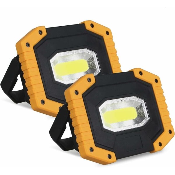 Genopladelig LED 30W 2000 LM Byggeplads Arbejdslys 3 Modes Bærbar lanterne USB LED Flood Light til camping, bygning