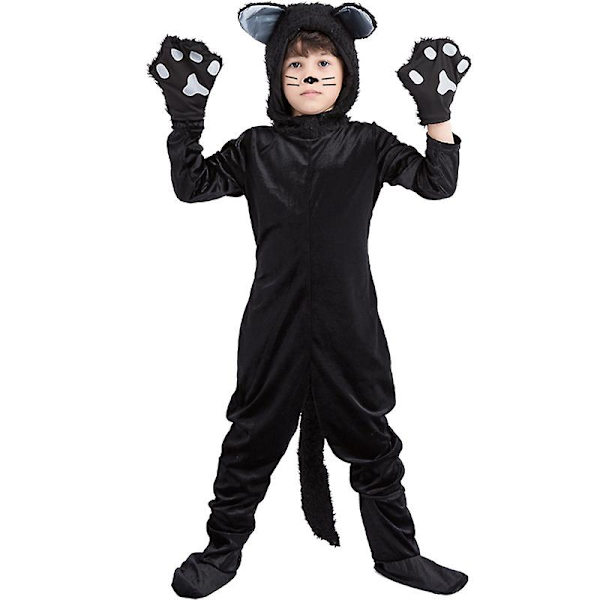 Halloween Masquerade Animal Black Cat Performance -asu S