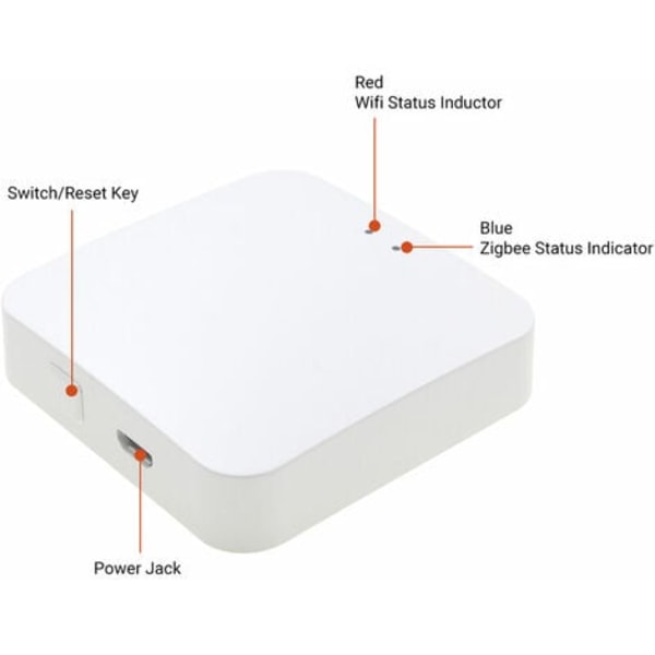 Multifunktionskontroll BT Smart Hub Intelligent Gateway BT Wireless Smart Home Gateway Fjärrkontroll Röststyrningsenhet