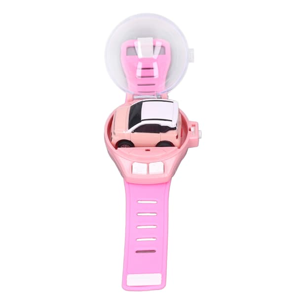 Mini Fjernkontroll Bil Klokke USB Lading Håndleddsleke Rosa Racing Gave til Gutter Jenter