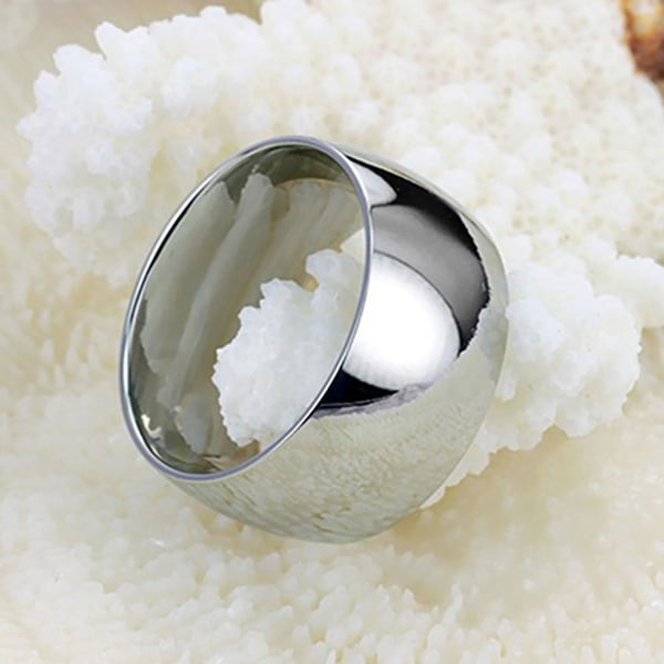 Män Kvinnor Kortfattad Titan stålband Ring Bröllop Engagemang Lover Smycken Silver US 11