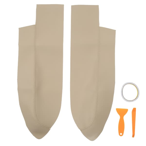 Frontdørpanel Armlene Deksel Mikrofiber Lær Erstatning for Honda CRV 2007 2011 Beige