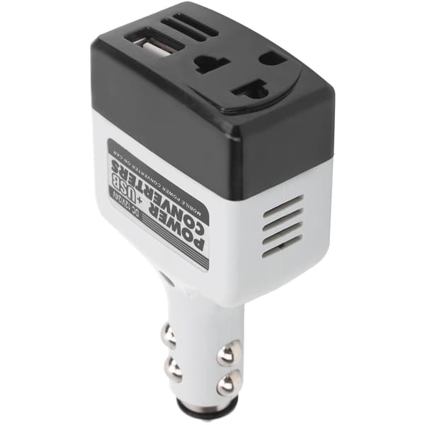 12V 24V USB Bil Telefon Oplader Strøm Konverter Sort