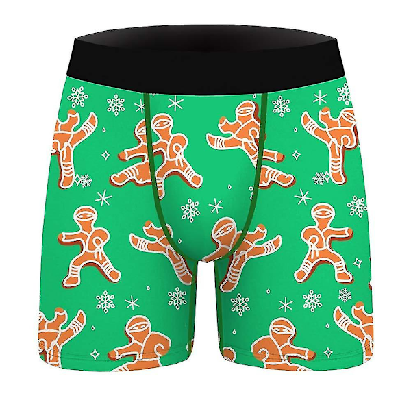 Jouluiset Bokserit Shortsit Alushousut Miesten Joustavat Alushousut F XL
