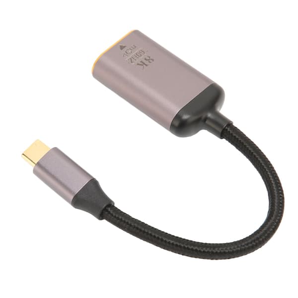 USB-C - Mini DisplayPort -sovitin 8K 60Hz Plug and Play USB-C uros - Mini DP naarin kaapeli USB-C laitteille