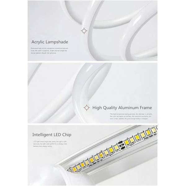 Touch Control bordslampa med LED-ögonskydd, dimbar nattlampa (Spiral Black Light Body Warm Light)，för sovrum,