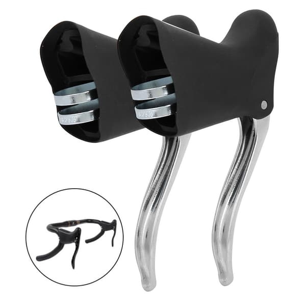 Aluminiumslegering Mountainbike Bremsegreb Par Sort Sølv