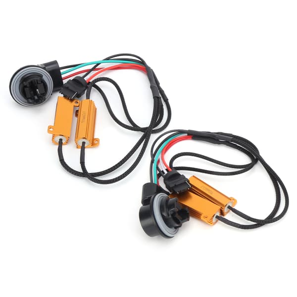 2 stk. 50W 3157B LED Dekoder Lastmotstand Canbus Flash Feilfri Avlyser Bil Frontlykt Tåkelys DRL