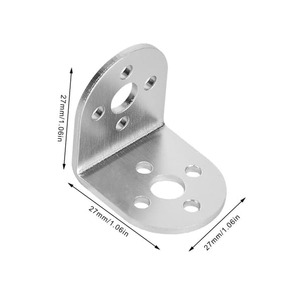 Aluminium L Shape Bracket - Set med 2 för Pitsco Tetrix Robotics