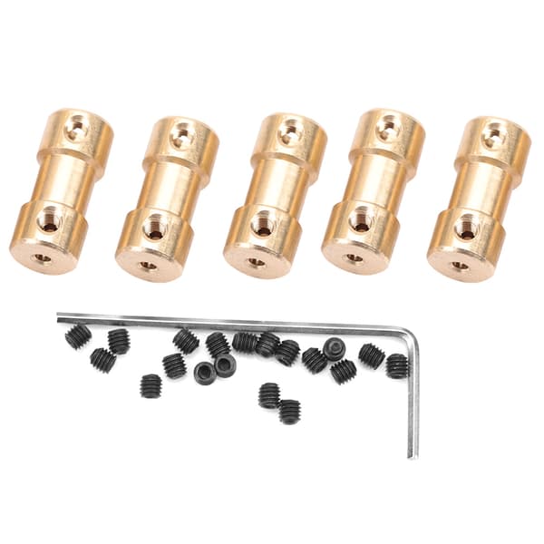 5st Motor Kopparaxelkoppling 2.3-4.0mm Hylsanslutningsadapter