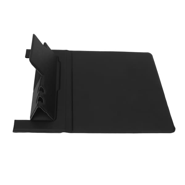 Trådløs ladende musematte med sammenleggbar telefonholder USB Svart spillmatte for PC bærbar datamaskin