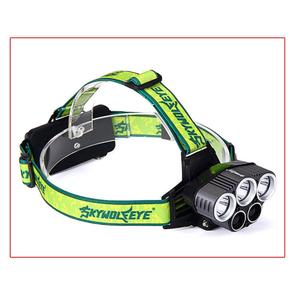 5LED USB Strong Light Outdoor Camping ajovalo (keltainen-vihreä valo (3*valkoinen valo + 2*sininen valo) USB kaapeli [2*186