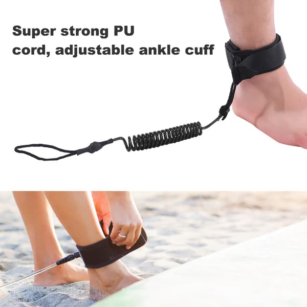 Stand Up Paddle Board Coiled Spring Benreb Surf Leash Sort