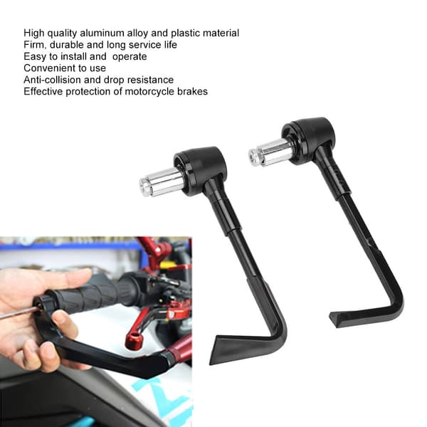 CNC Motorcykel Styrgreb Beskyttelse Bremsegrebsbeskytter Sort