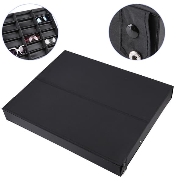 18 Rums Brille Solbrille Smykke Opbevaring Organizer Display Stand
