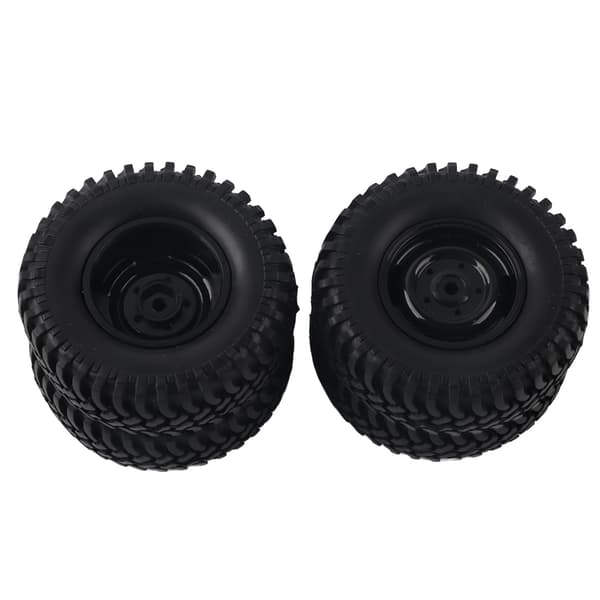 4 stk. 100 mm 1,9 tommer plastfælg gummisæt til 1 10 RC Crawler bil for og bag