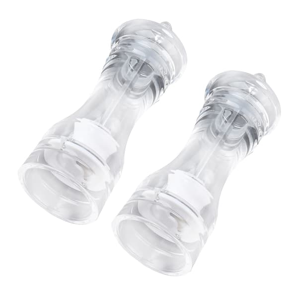 Akryl Manuel Salt- og Peberkværnsæt Transparent 2 stk.