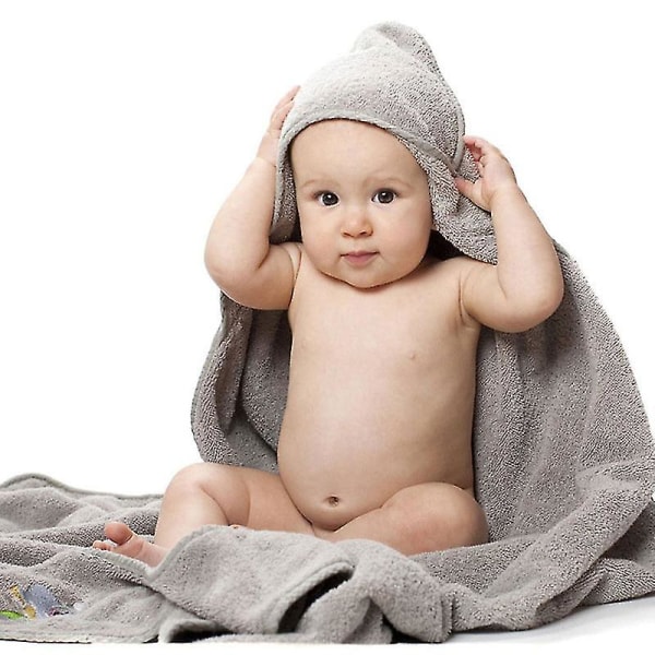 90cm*90cm kæmmet bomuld baby badehåndklæde hætteforklæde