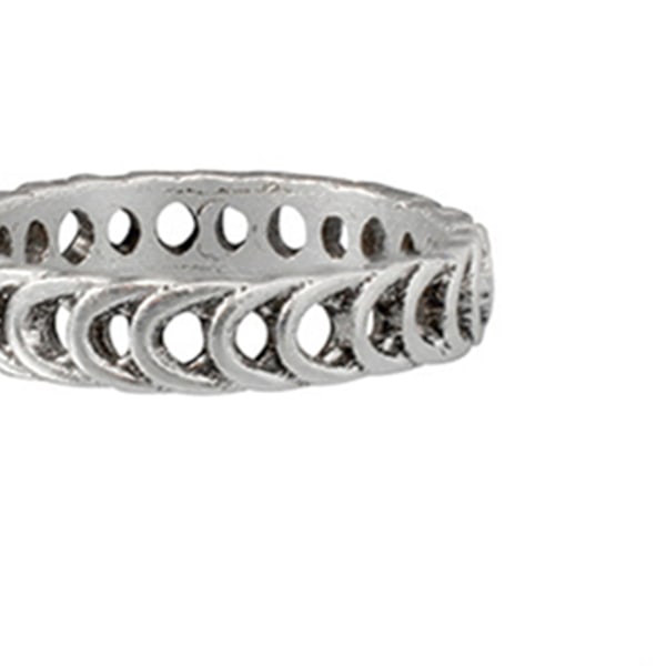 7st kompakta legering fingerringar kors månen elektroplåt bladformade ringar för fest
