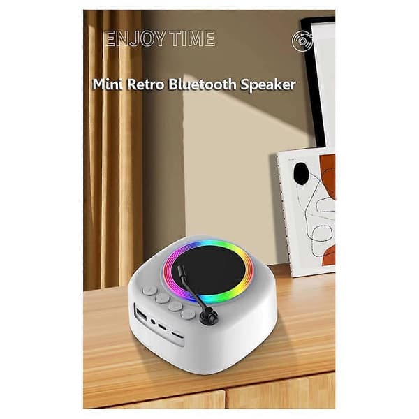 Retro levysoitin Bluetooth-kaiutin äänimusiikkilaatikko HD-tallennin