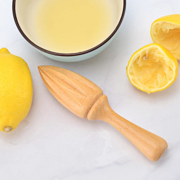 2 X træ Citronpresser Frugtrømmer Håndlavet Juicer Extractor Køkken Gadget