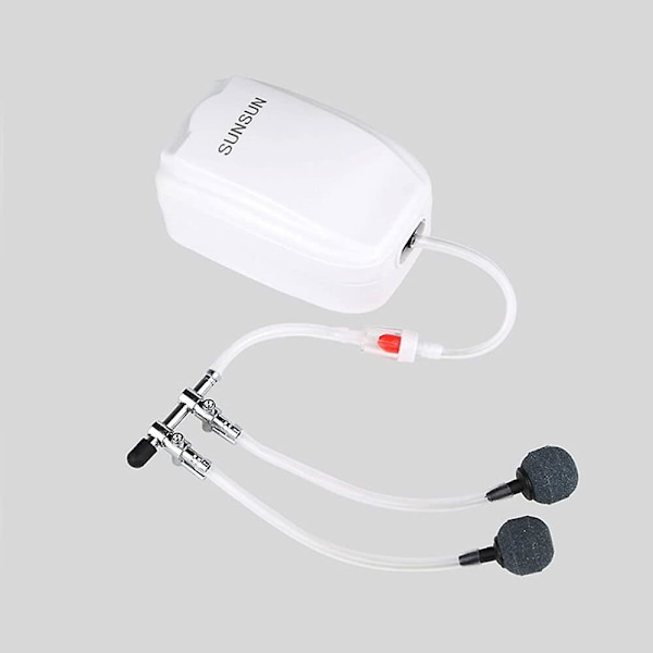Luftstrømsregulator - til akvarium - 3 i 1 sæt: 2-vejs luftpumpesplitter, 2 kontraventiler