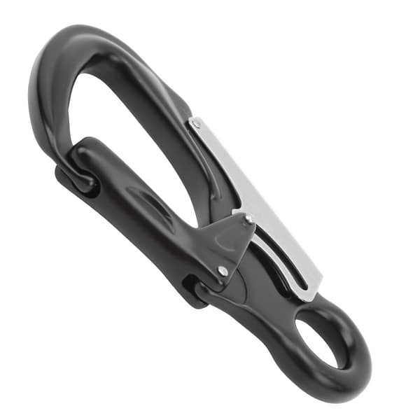 Camnal AutoLock D Låsende Snap Aluminium Krogklips til Klatring Sort