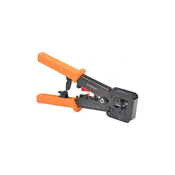 RJ45 Crimping Tool för RJ11/RJ12 nätverks- och telefonkablar - 3-i-1 Modular Telecom Crimp Tool Network Cable Plier