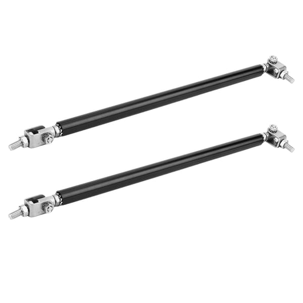 2 st Ajusterbara Front Bumper Lip Splitter Strut Rod Tie Support Bar Rostfritt Stål