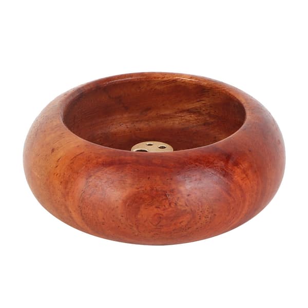 Mini rund røgelsesholder - skålform (rosetræ)