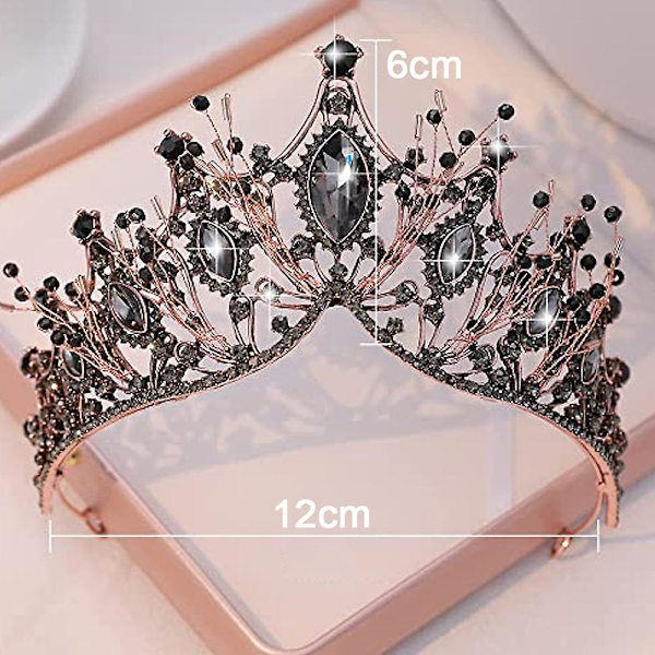 Queen's Crown Gothic Bride Håndlaget krystall