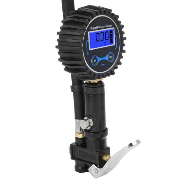 Digital däckpump med LCD tryckmätare, lampa, automatisk luftpump