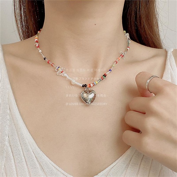 Halsband Pearl Flower Stud Modesmycken Ac1210