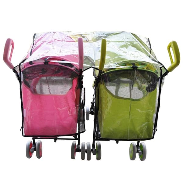 Rain cover for twin stroller, universal size, weather protection for stroller, rain cover/wind shield