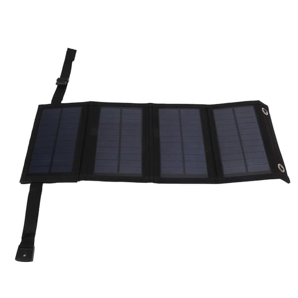 20W 5V Sammenleggbart solcellepanel Bærbar utendørslader for camping Mobil strømbatteri
