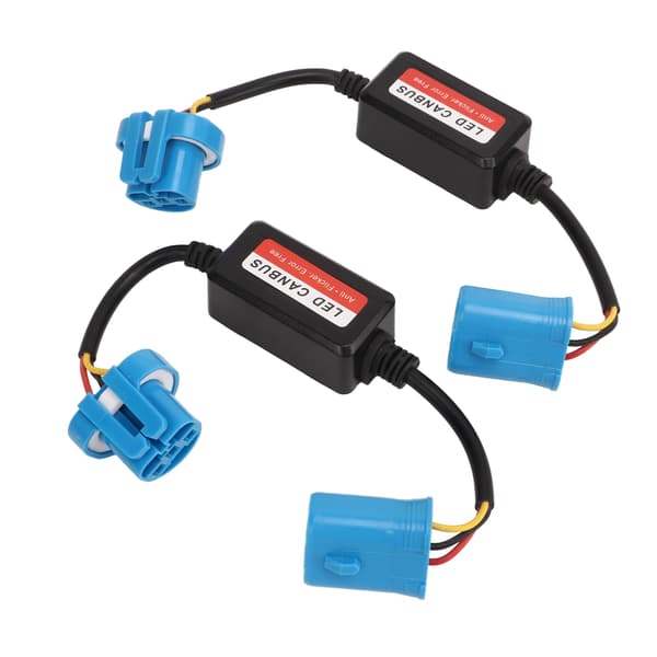 2 stk. 9007 HB5 Headlight Decoder 12V DC Anti Flicker Resistor Canceller for LED-frontlykt eller tåkelys