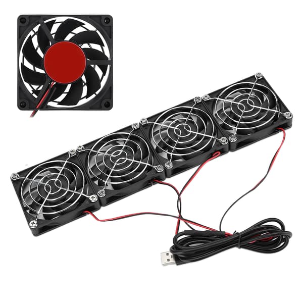 5V USB Router Køleventilator Køleplade ABS til ASUS RTAC5300 R7900 R8000 Computertilbehør