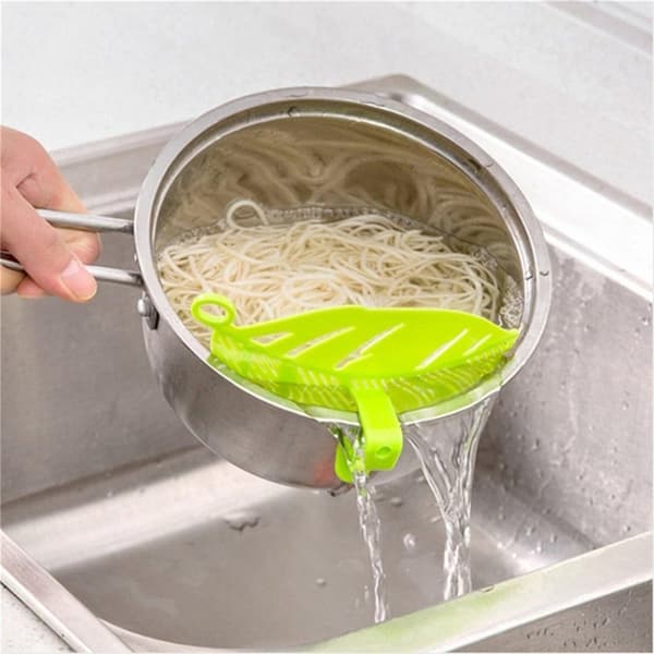 Durable Rice Sieve, Bean, Pea Cleaning Tool, Kitchen Clips (Green)
