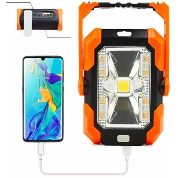 Valley Area Nödljus Bärbar Magnet Mobil Power Bank Vattentät Utomhus Vandringstält Nödljus, Oran