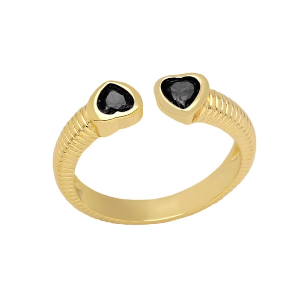 Ring Vintage Zircon Heart Stud Fashion smykker Ac9413 white