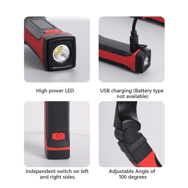 LED Leselys for Nakke, til Seng, Strikking, Løping, Camping, Reparasjon, Avtakbart Boklys
